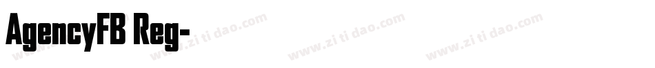 AgencyFB Reg字体转换